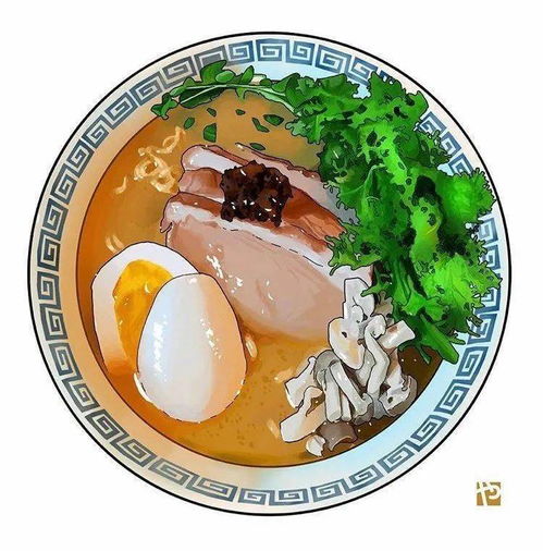 一碗面的纸上烟火 治愈系面条插画合集